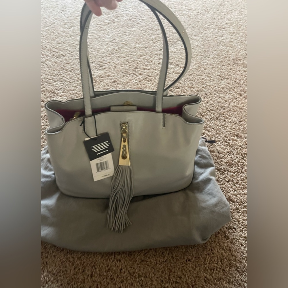 Brian atwood gray purse